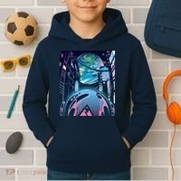 Futuristic Neon Future Kids Hoodie thumb 2
