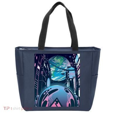 Futuristic Neon Future Tote Bag