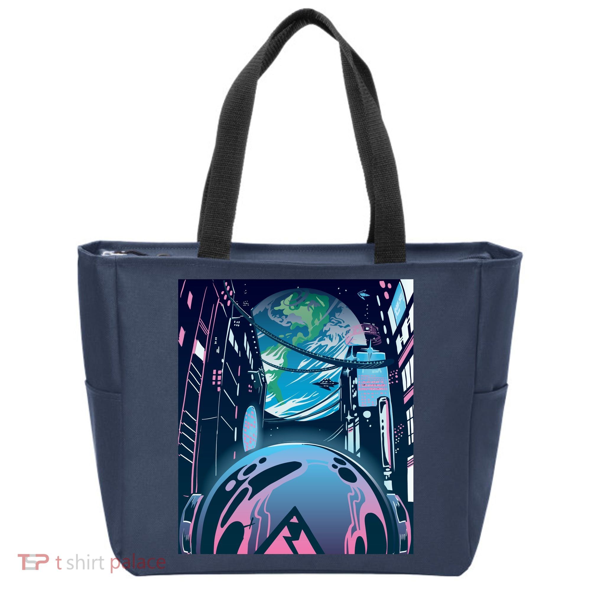 Futuristic Neon Future Tote Bag