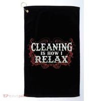 Funny Neat Freak Clean Home Organization House Cleaning Golf Towel thumb 0