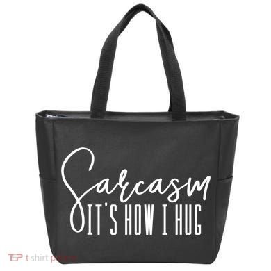Funny Novelty Funny Gift For Sarcasm It's How I Hug Tote Bag