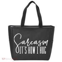 Funny Novelty Funny Gift For Sarcasm It's How I Hug Tote Bag thumb 0