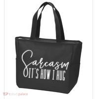 Funny Novelty Funny Gift For Sarcasm It's How I Hug Tote Bag thumb 3