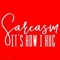Funny Novelty Funny Gift For Sarcasm It's How I Hug Santa Hat thumb 1