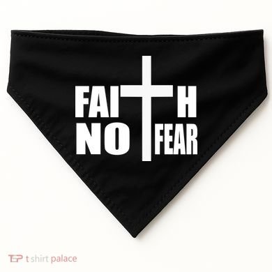 Faith Not Fear USA-Made Doggie Bandana