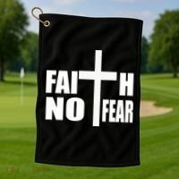 Faith Not Fear Golf Towel thumb 1