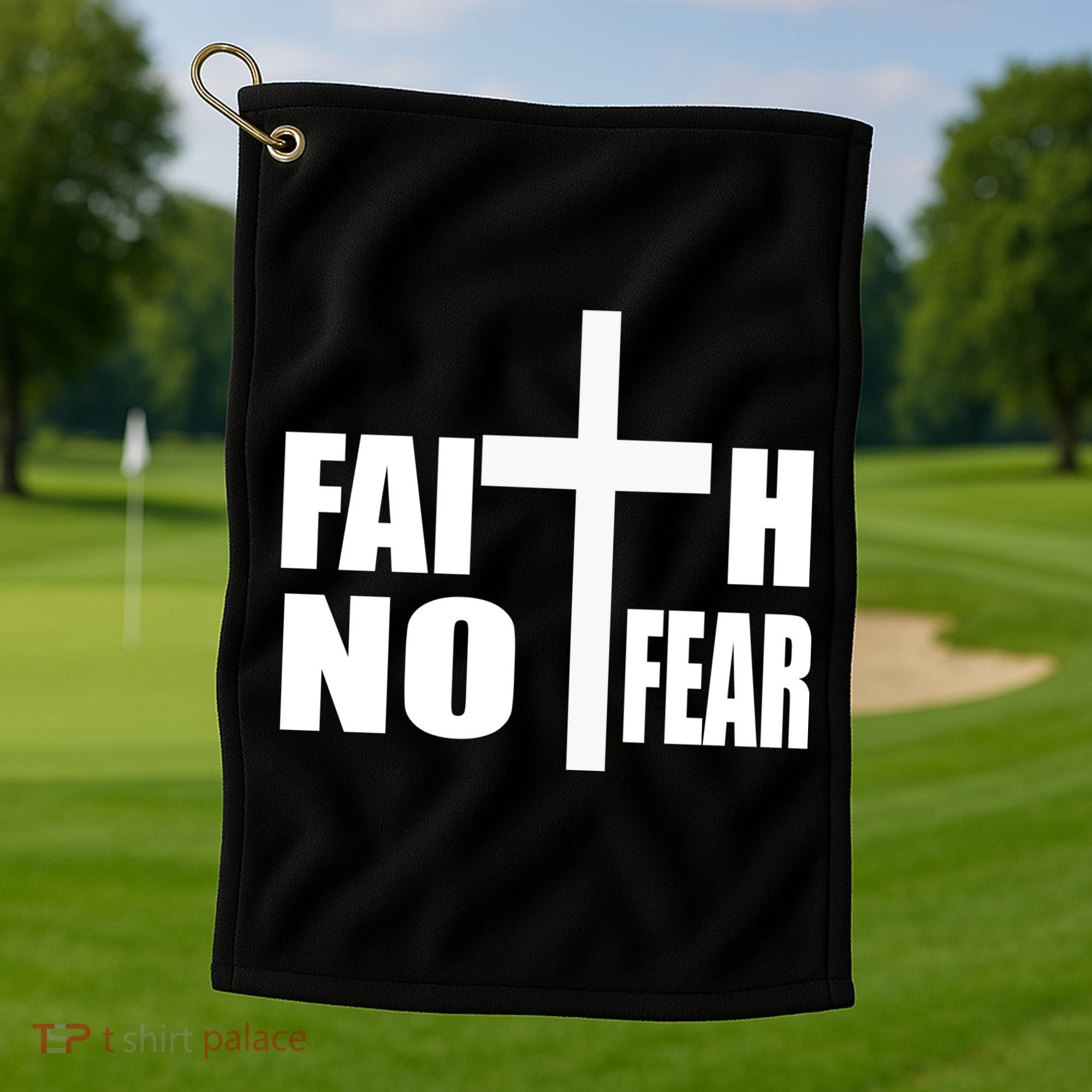 Faith Not Fear Golf Towel