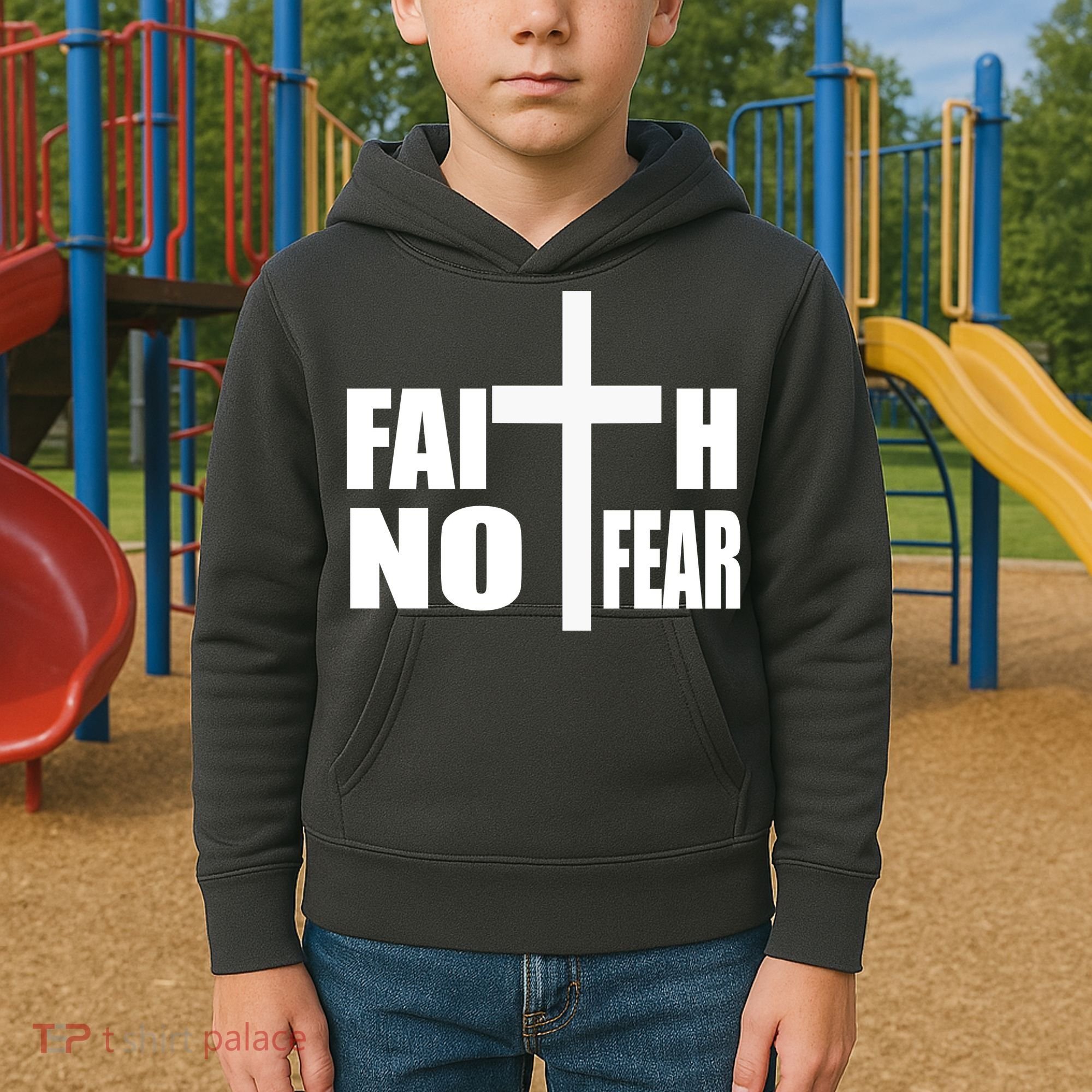 Faith Not Fear Kids Hoodie