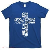 Fear Not For Yeshua The Lion Of Judah Has Triumphed Gift T-Shirt thumb 0