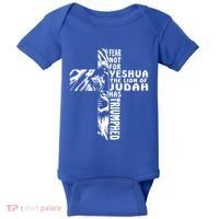 Fear Not For Yeshua The Lion Of Judah Has Triumphed Gift Baby Bodysuit thumb 0