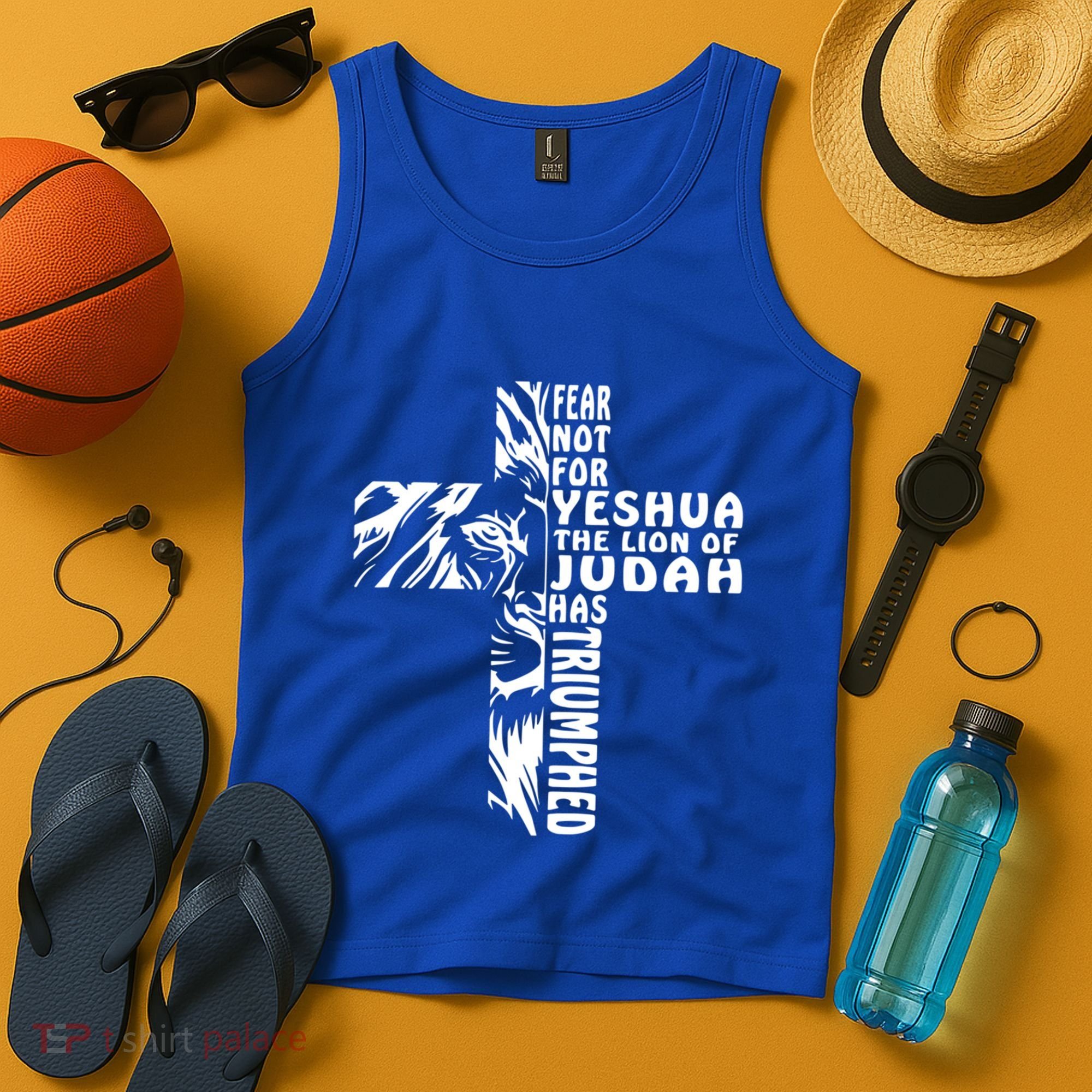 Fear Not For Yeshua The Lion Of Judah Has Triumphed Gift Tank Top