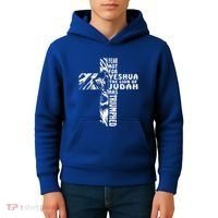 Fear Not For Yeshua The Lion Of Judah Has Triumphed Gift Kids Hoodie thumb 4