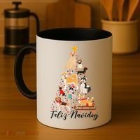 Feliz Navidog Funny Christmas Tree Lights Dog Lovers Gifts Coffee Mug thumb 4