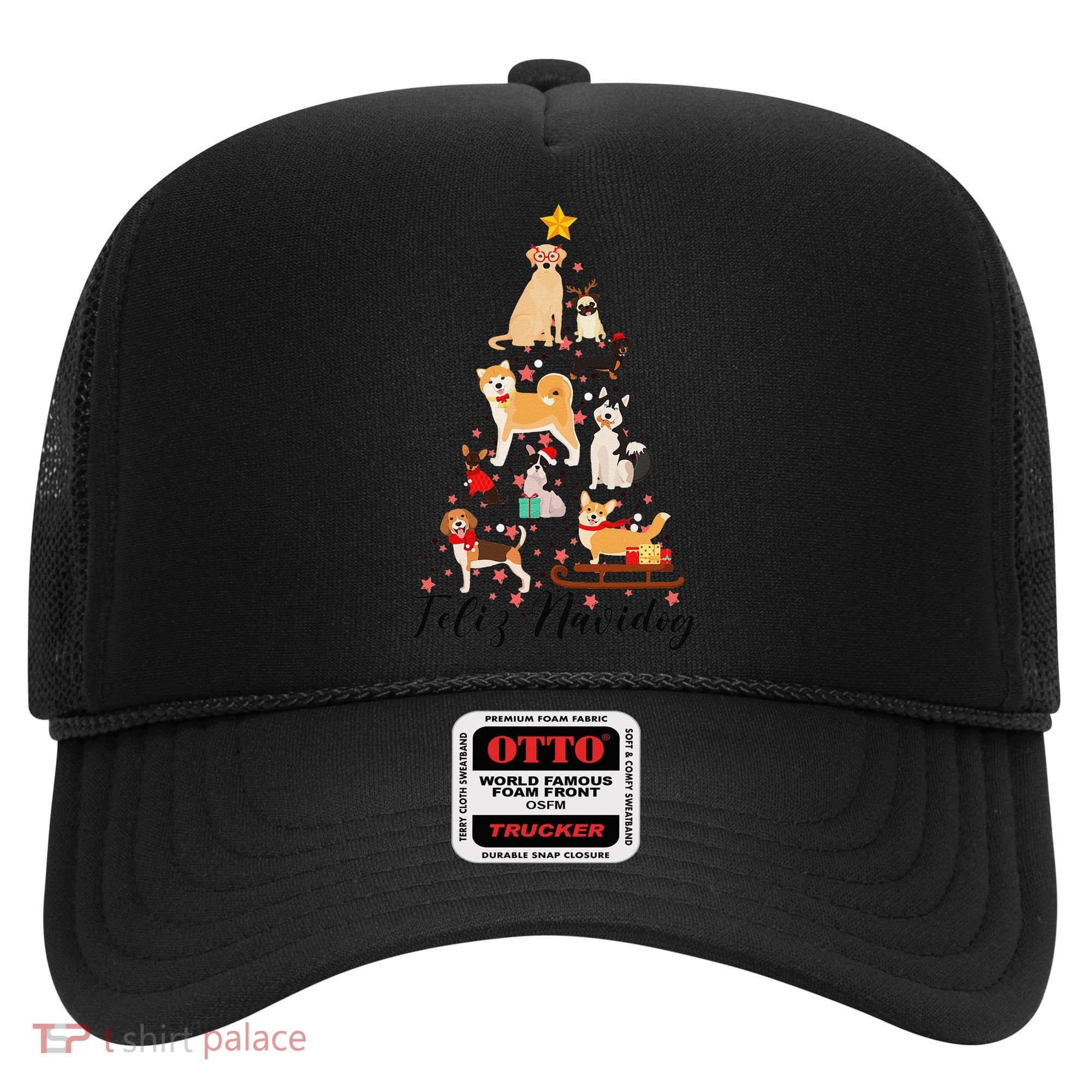 Feliz Navidog Funny Christmas Tree Lights Dog Lovers Gifts Hat