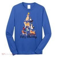Feliz Navidog Funny Christmas Tree Lights Dog Lovers Gifts Long Sleeve Shirt thumb 0