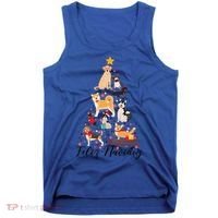 Feliz Navidog Funny Christmas Tree Lights Dog Lovers Gifts Tank Top thumb 0