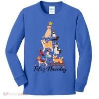 Feliz Navidog Funny Christmas Tree Lights Dog Lovers Gifts Kids Long Sleeve Shirt thumb 0