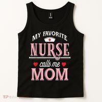 Funny Nurse Gift My Favorite Call Me Mom Tank Top thumb 2