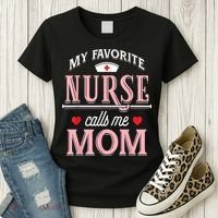 Funny Nurse Gift My Favorite Call Me Mom Women's T-Shirt thumb 3