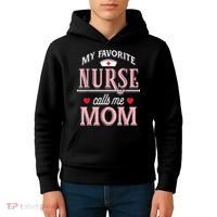Funny Nurse Gift My Favorite Call Me Mom Kids Hoodie thumb 4