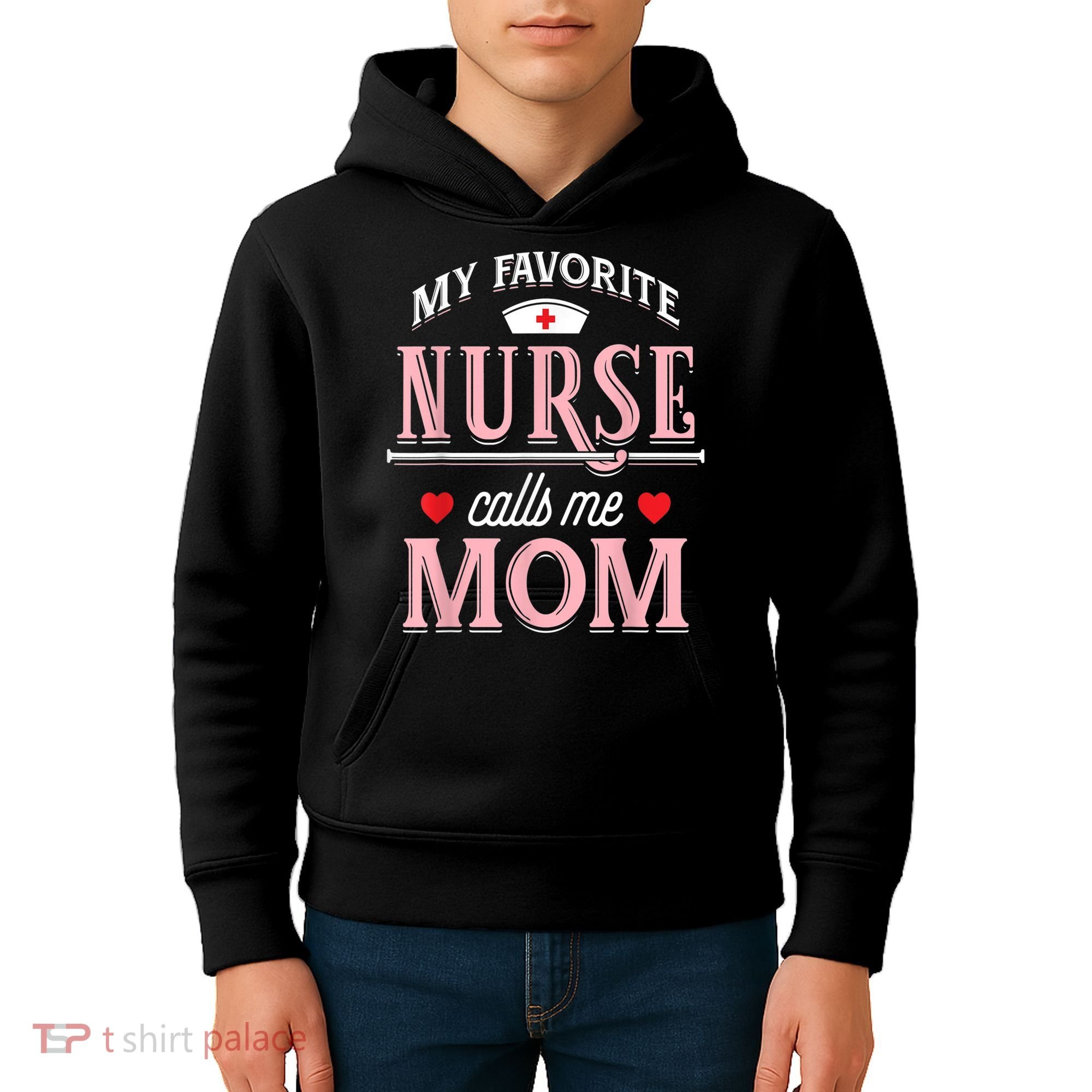 Funny Nurse Gift My Favorite Call Me Mom Kids Hoodie