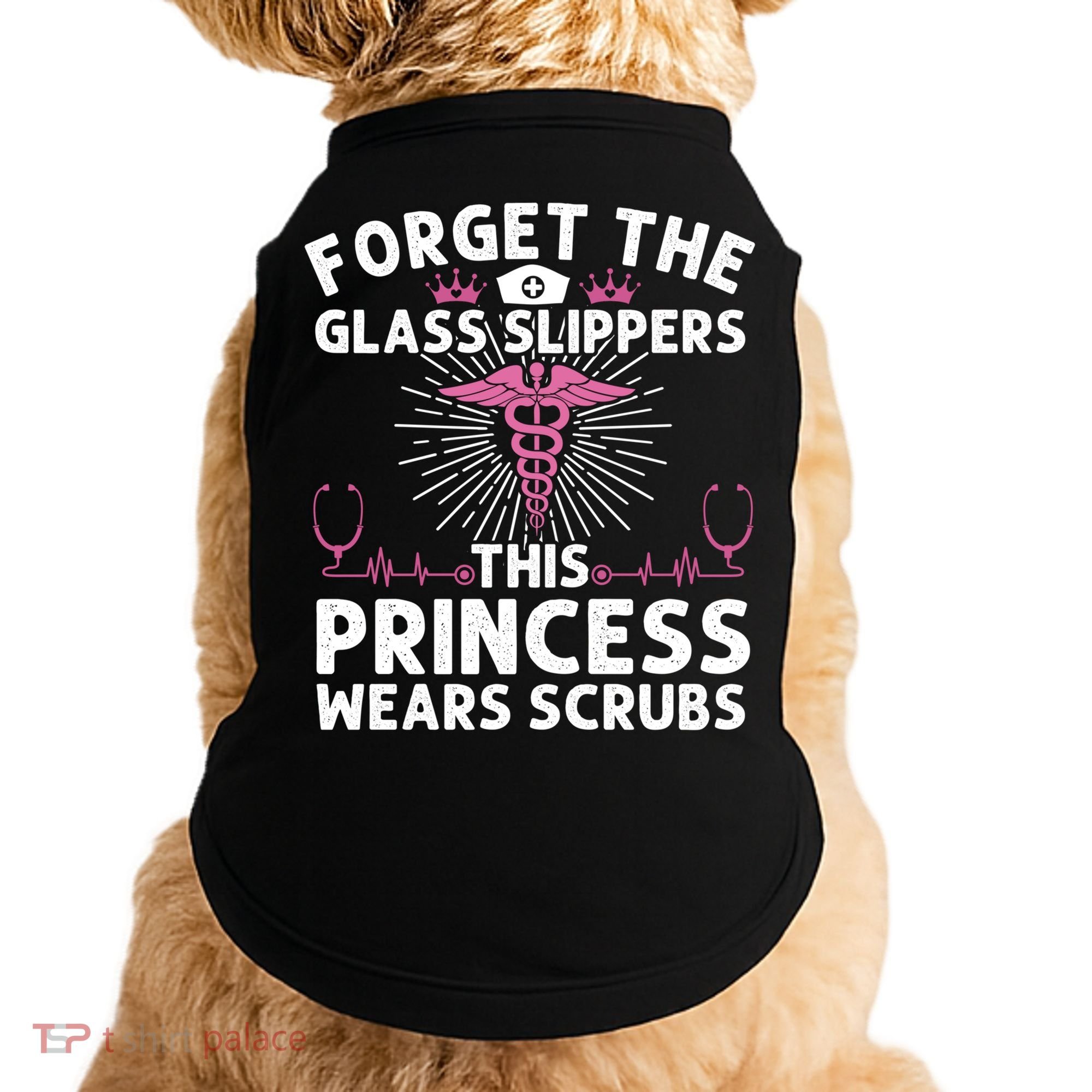 Funny Nurse Gift Cool This Princess Wears Scrubs Gift Doggie Tank
