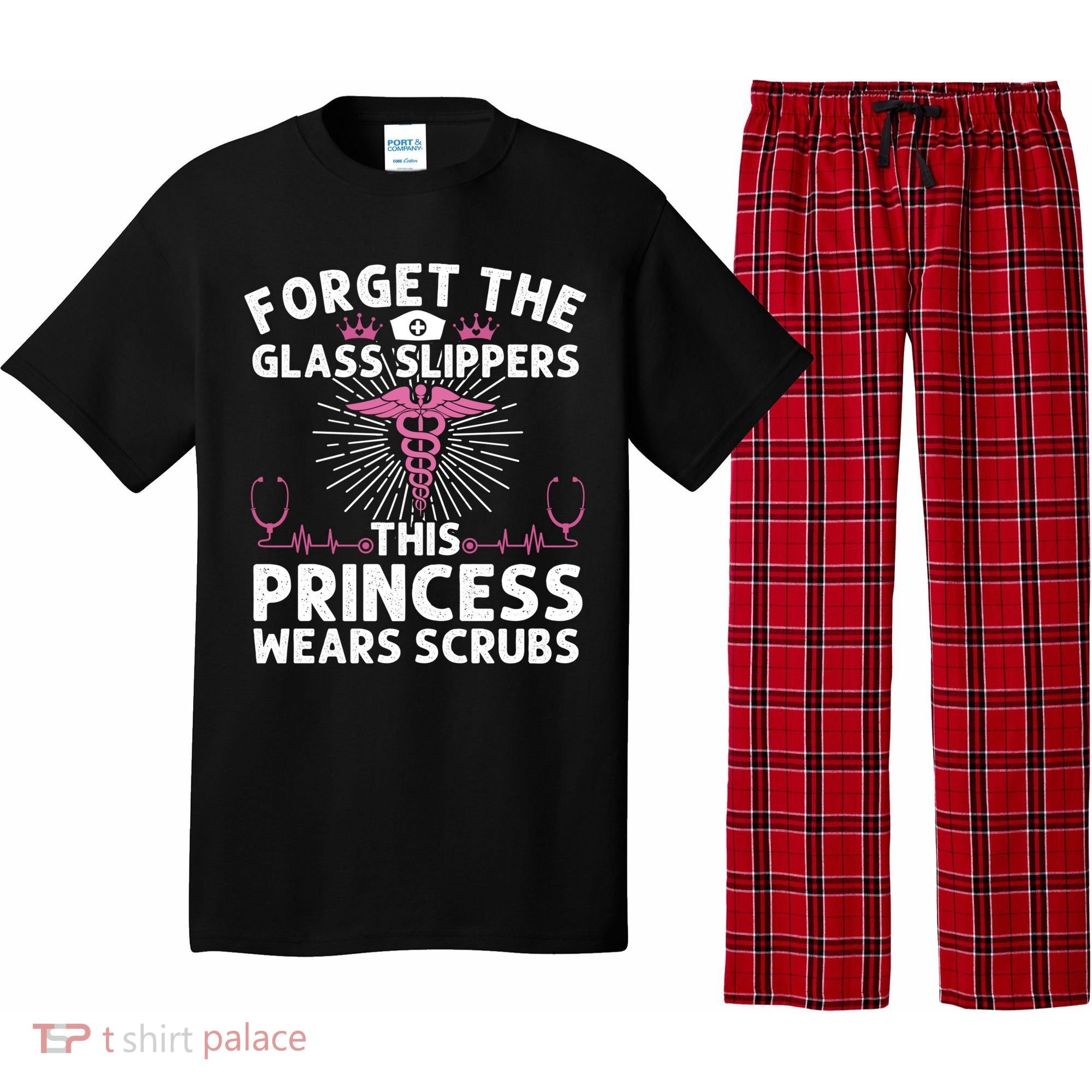 Funny Nurse Gift Cool This Princess Wears Scrubs Gift Pajama Set