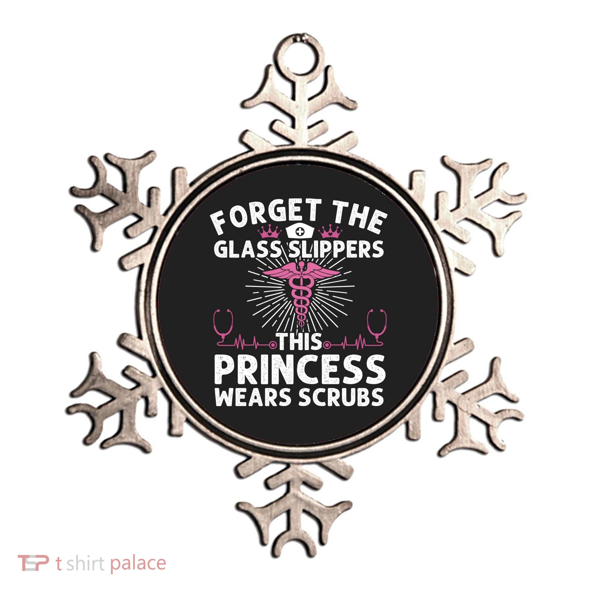 Funny Nurse Gift Cool This Princess Wears Scrubs Gift Ornament