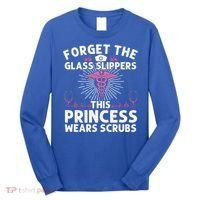 Funny Nurse Gift Cool This Princess Wears Scrubs Gift Long Sleeve Shirt thumb 0