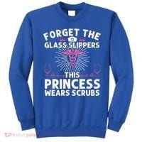 Funny Nurse Gift Cool This Princess Wears Scrubs Gift Sweatshirt thumb 0