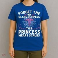 Funny Nurse Gift Cool This Princess Wears Scrubs Gift T-Shirt thumb 4