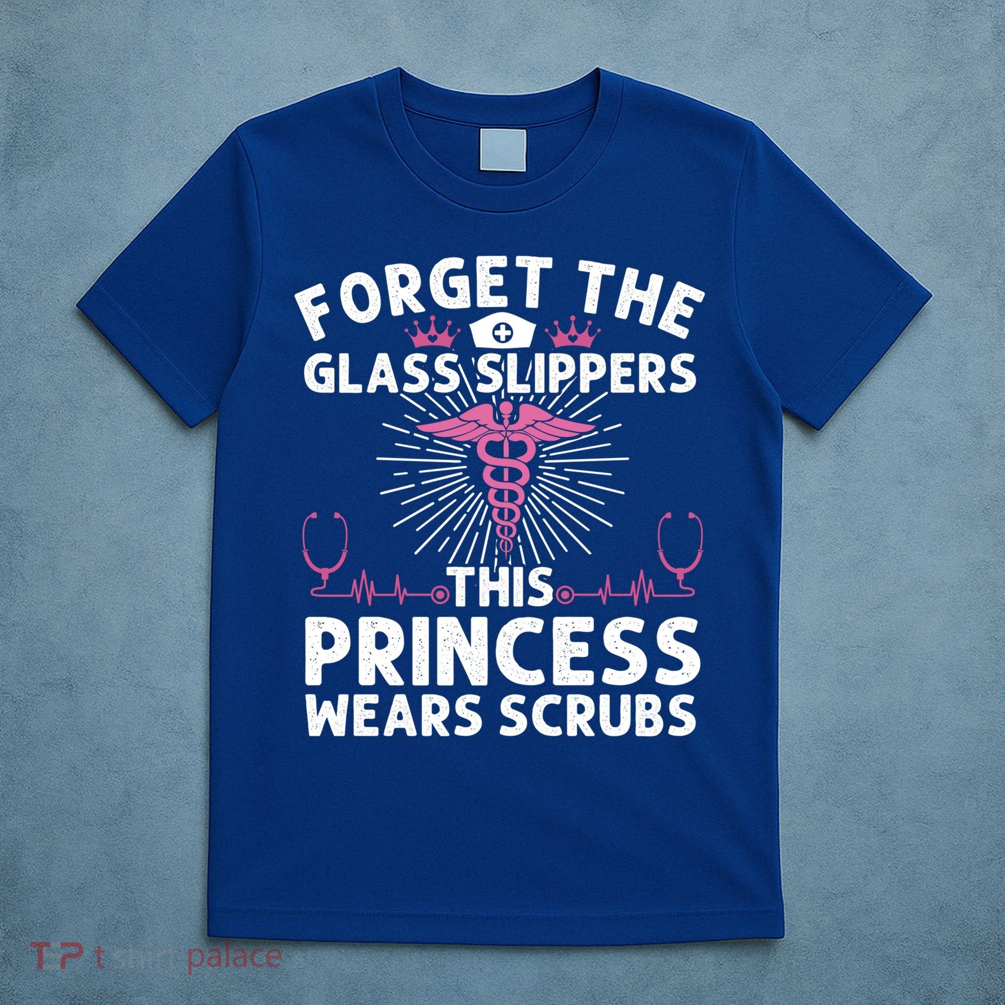 Funny Nurse Gift Cool This Princess Wears Scrubs Gift T-Shirt