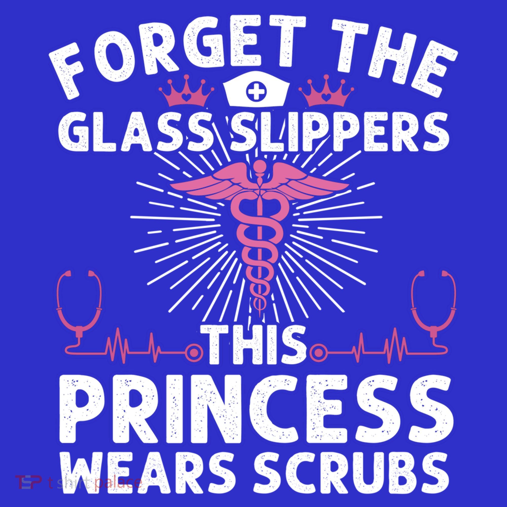 Funny Nurse Gift Cool This Princess Wears Scrubs Gift T-Shirt