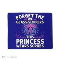 Funny Nurse Gift Cool This Princess Wears Scrubs Gift Mousepad thumb 0