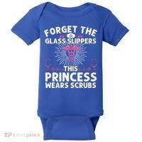 Funny Nurse Gift Cool This Princess Wears Scrubs Gift Baby Bodysuit thumb 0