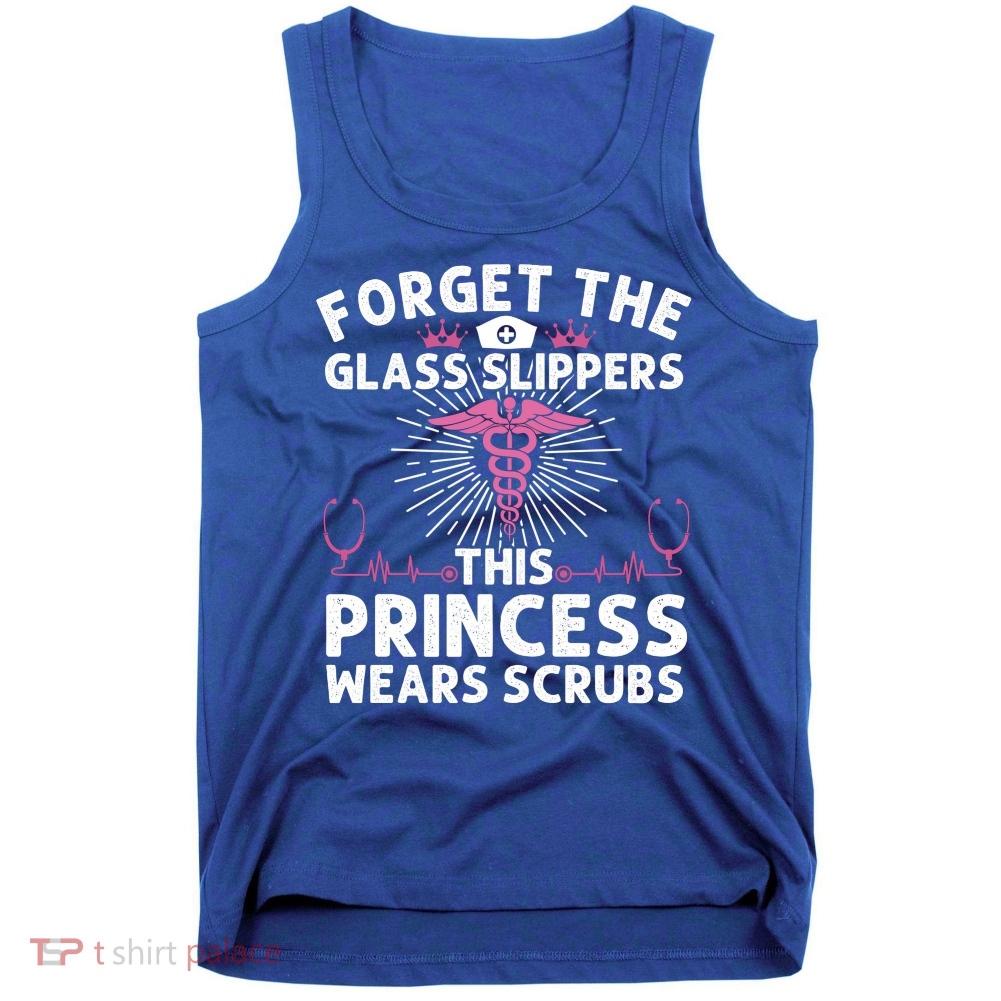 Funny Nurse Gift Cool This Princess Wears Scrubs Gift Tank Top