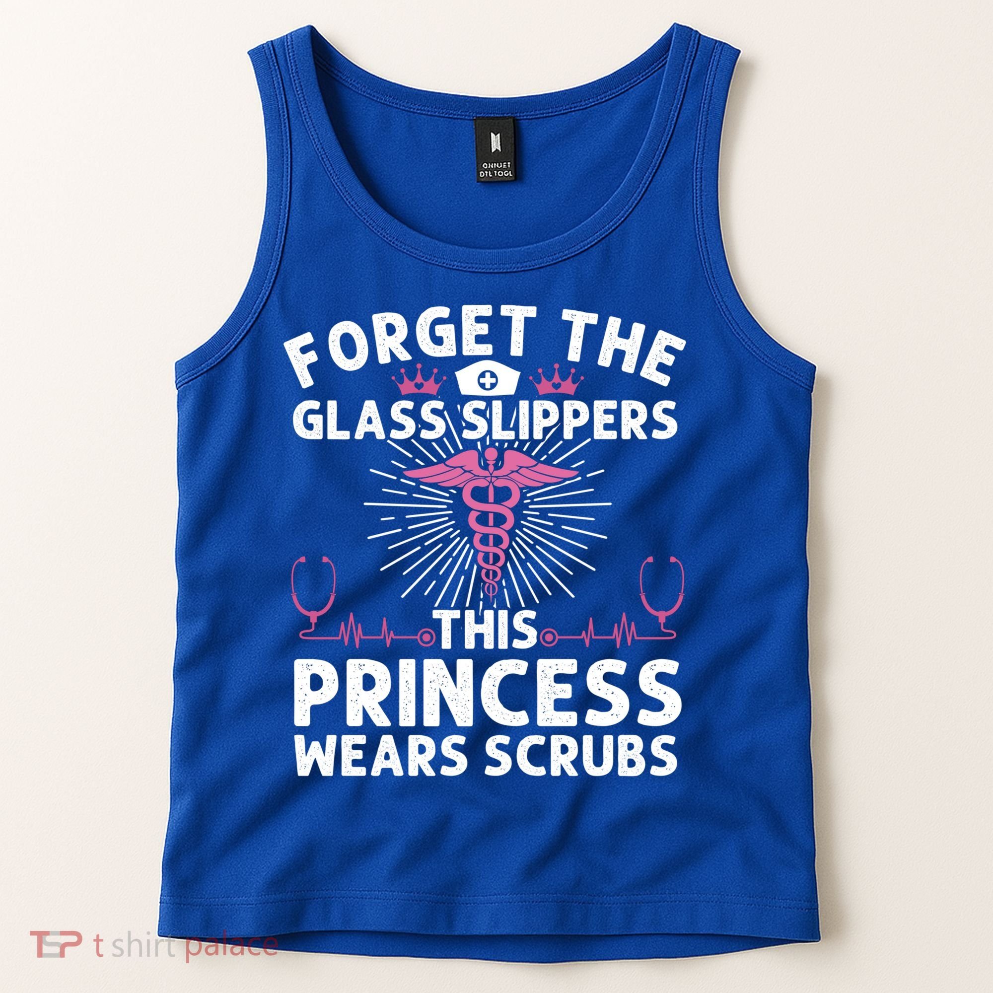 Funny Nurse Gift Cool This Princess Wears Scrubs Gift Tank Top