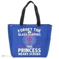 Funny Nurse Gift Cool This Princess Wears Scrubs Gift Tote Bag thumb 0