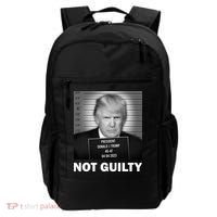 Funny Not Guilty Trump Mug Shot Backpack thumb 0