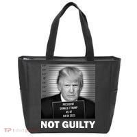 Funny Not Guilty Trump Mug Shot Tote Bag thumb 0