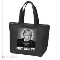 Funny Not Guilty Trump Mug Shot Tote Bag thumb 3