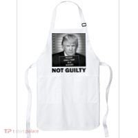 Funny Not Guilty Trump Mug Shot Apron thumb 0