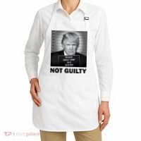 Funny Not Guilty Trump Mug Shot Apron thumb 2
