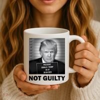 Funny Not Guilty Trump Mug Shot Coffee Mug thumb 3