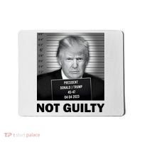 Funny Not Guilty Trump Mug Shot Mousepad thumb 0