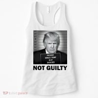 Funny Not Guilty Trump Mug Shot Women's Tank Top thumb 0
