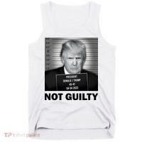 Funny Not Guilty Trump Mug Shot Tank Top thumb 0
