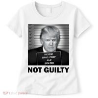 Funny Not Guilty Trump Mug Shot Women's T-Shirt thumb 0