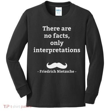 Friedrich Nietzsche German Philosopher Kids Long Sleeve Shirt