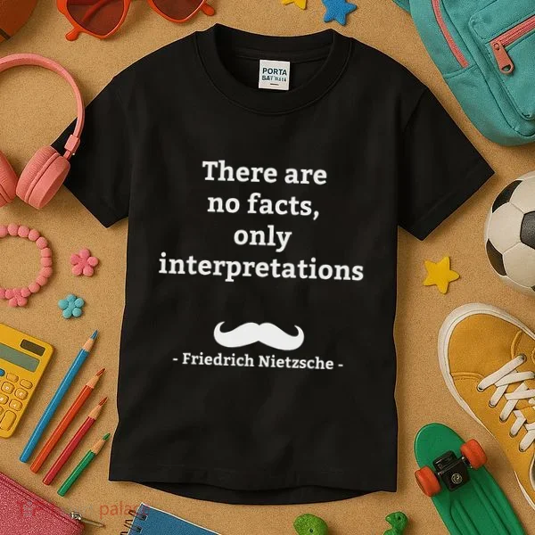 Friedrich Nietzsche German Philosopher Kids T-Shirt